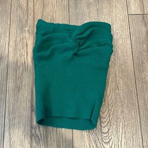 sculpting strapless grean top